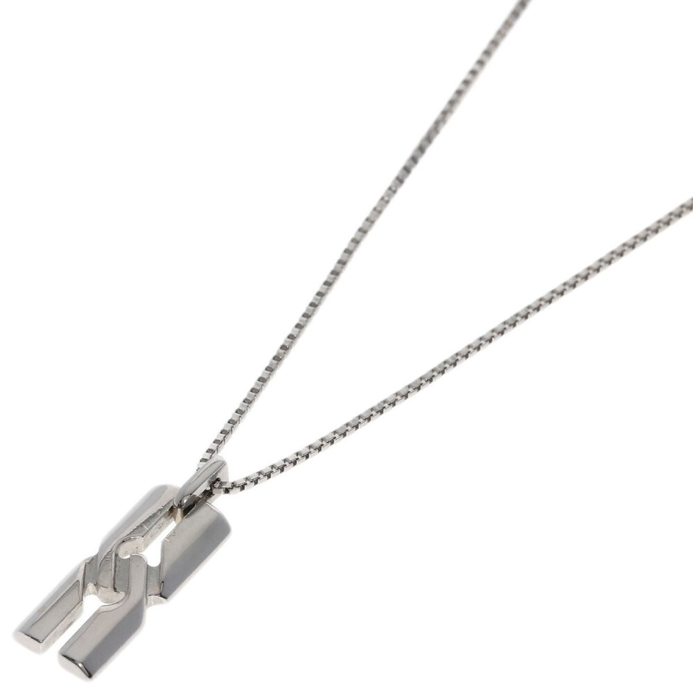 Gucci Infinity Necklace 18K White Gold Women's GUCCI